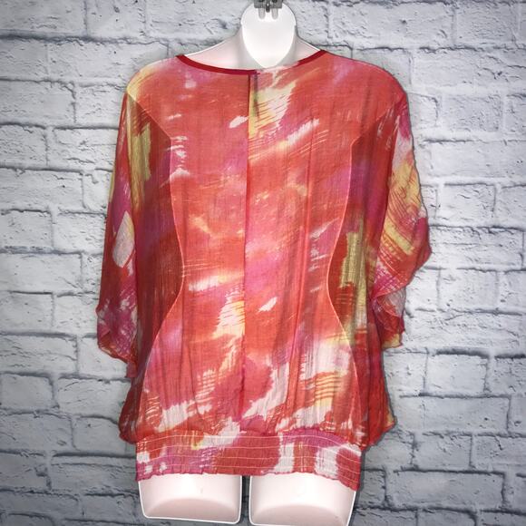 Pink Ruffled Sleeve Blouse - Picture 7 of 8